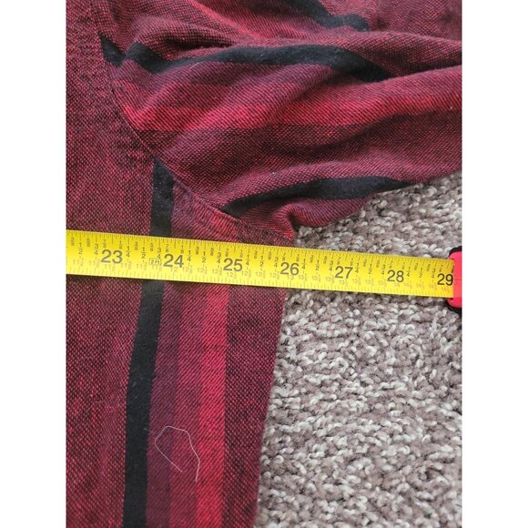 Wrangler Pearl Snap Shirt Mens XXL Long Plaid Flannel Western Cowboy Button Down - Picture 10 of 11